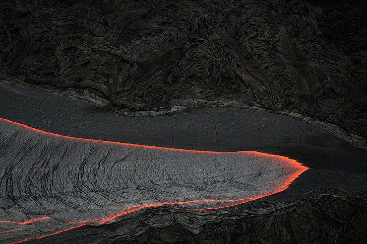 Lava, Fotografie, Landschaft, Lava, Vulkan, Natur, HD-Hintergrundbild