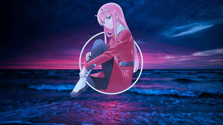 Kode: 002 (02), Sayang di FranXX, anime, picture-in-picture, Wallpaper HD