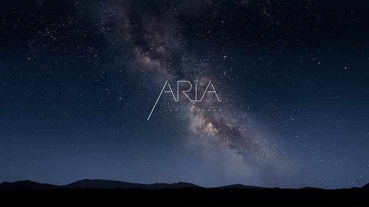 삽화, rella, 하늘, 밤, 은하수, HD 배경 화면
