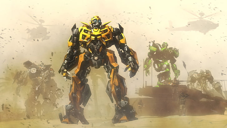 Ilustracja Transformer Bumblebee, Transformers, Bumblebee, Tapety HD
