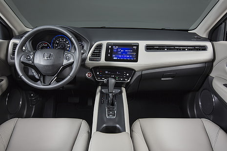 hybrid, interior, test drive, crossover, ecosafe, Honda HR-V, Vezel, review, 2015 cars, SUV, HD wallpaper HD wallpaper