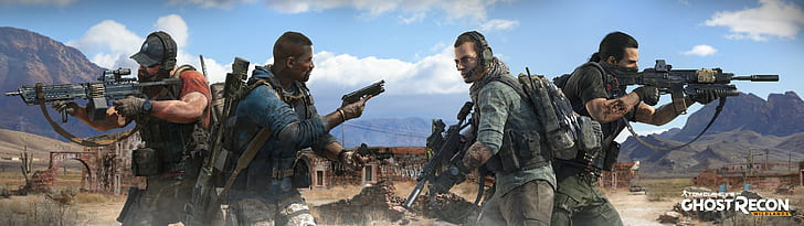 Tom Clancy's Ghost Recon: Wildlands, видеоигри, Art Game Art, оръжие, HD тапет