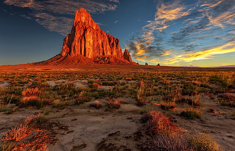 赤い岩の形成、風景、自然、岩、砂漠、ニューメキシコ、 HDデスクトップの壁紙 HD wallpaper