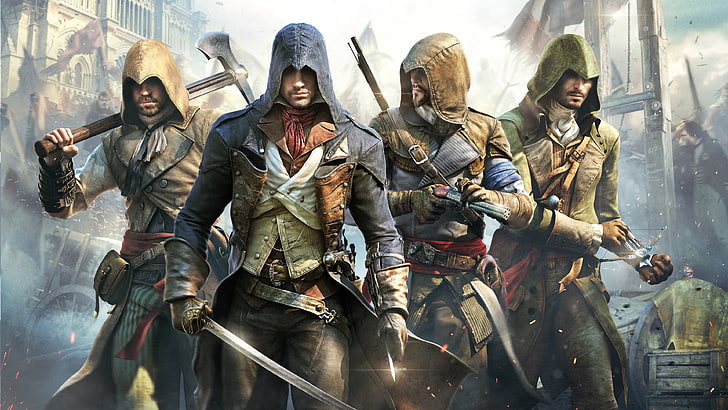 Assassin's Creed game wallpaper, Assassin's Creed, video games, Assassin's Creed:  Unity, HD wallpaper