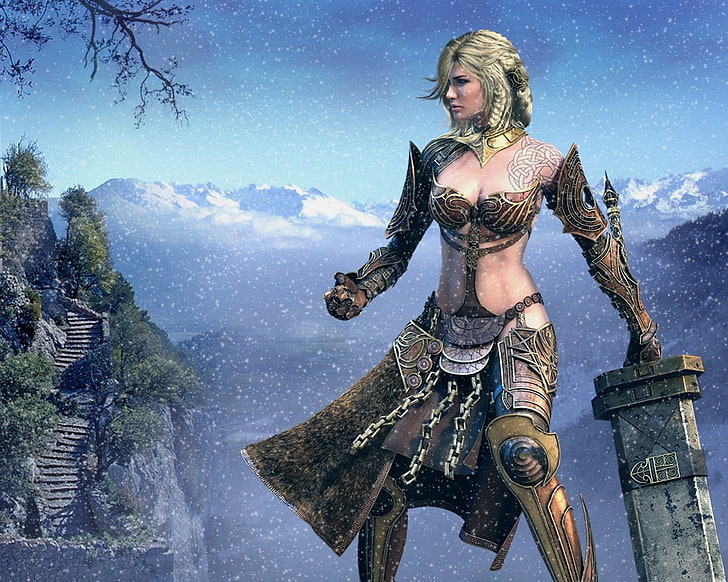 fantasy art, Guild Wars 2, video games, fantasy girl, HD wallpaper