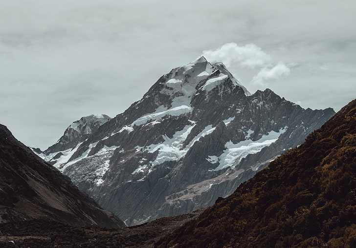 alam, gunung, salju, Wallpaper HD