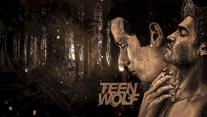 Illustration de Teen Wolf, Teen Wolf, Derek Hale, Stiles Stilinski, Dylan O'Brien, Tyler Hoechlin, Sterek, Hommes, Fond d'écran HD