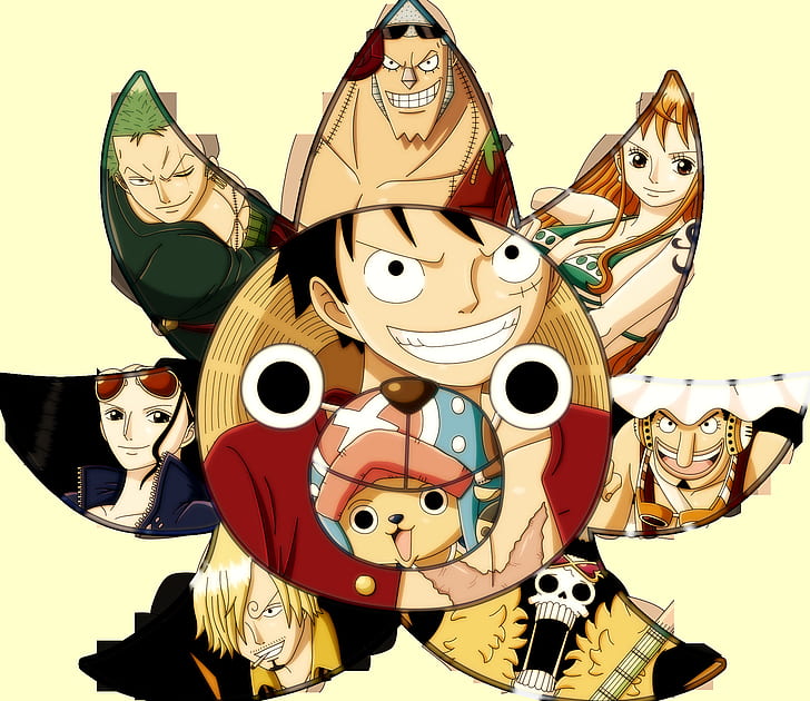 Monkey D. Luffy, One Piece, anime boys, anime, black background, HD wallpaper