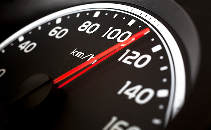 Speedometer, speedometer analog kendaraan hitam, Aero, Hitam, Speedometer, Wallpaper HD