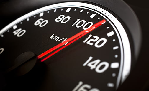 Speedometers, black vehicle analog speedometer, Aero, Black, Speedometers, HD wallpaper HD wallpaper