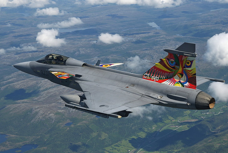 fighter, multipurpose, Gripen, CAN JAS 39, HD wallpaper