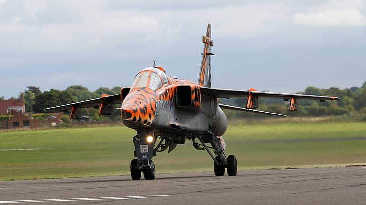 Jaguar, Fighter-bomber, RAF, Sepecat Jaguar, Sepecat Jaguar GR3A, HD wallpaper