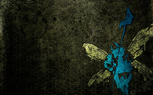 Linkin Park, muzyka, zespół, żołnierz, motyl, proste tło, minimalizm, flaga, skrzydła, Tapety HD HD wallpaper