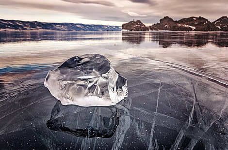 바이칼 호수, 얼음, 호수, 자연, HD 배경 화면 HD wallpaper