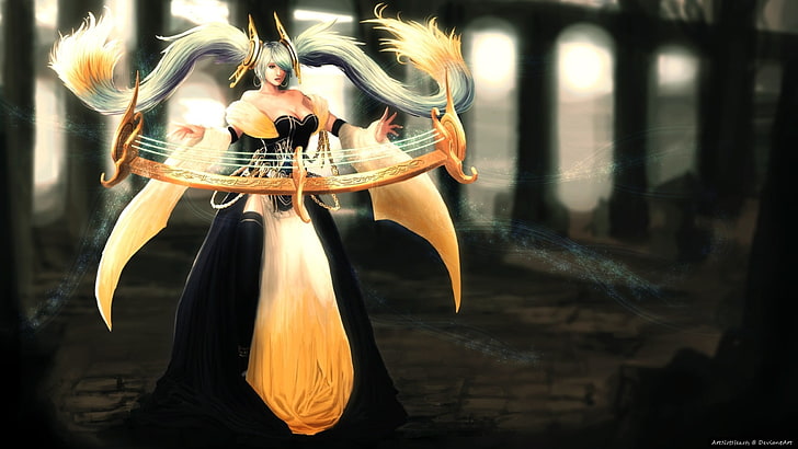 Sona from League of Legends illustration, League of Legends, Sona (League of Legends), HD wallpaper