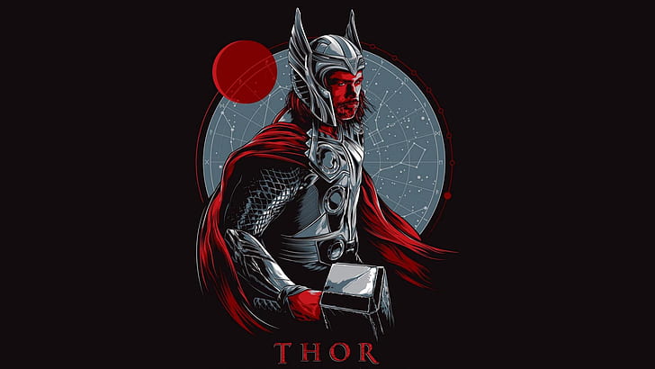 Thor Logo HD, thor, HD papel de parede