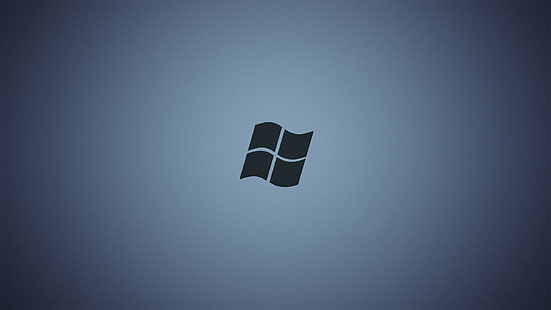 Microsoft Windows、Windows 10、ミニマリズム、Windows 8、Windows 7、黄色の背景、青色の背景、 HDデスクトップの壁紙 HD wallpaper