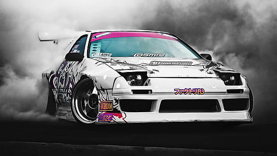 race cars, car, Mazda RX-7, racing, drift, HD wallpaper HD wallpaper