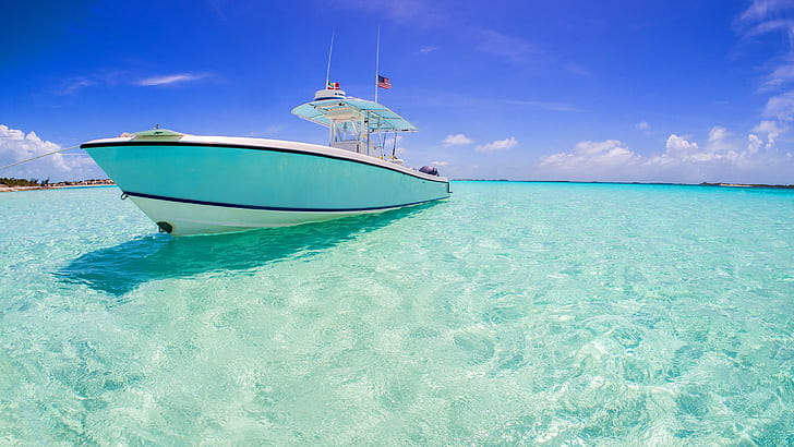 Natürlich, Wasser, 2560x1440, Bahamas, Karibik, Blau, HD-Hintergrundbild