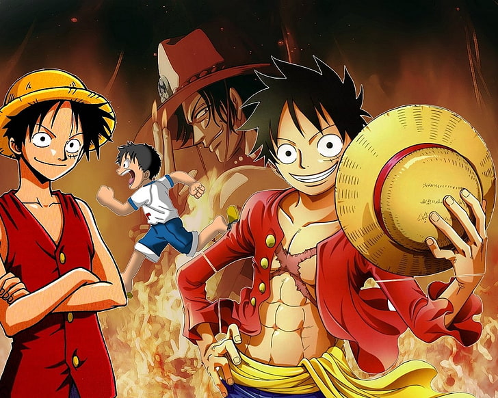 One Piece Monkey D Luffy and Portgas D Ace digital wallpaper, Anime, One  Piece, HD wallpaper | Wallpaperbetter