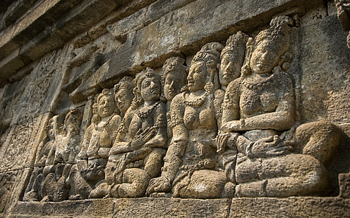 Templi, Borobudur, Sfondo HD HD wallpaper