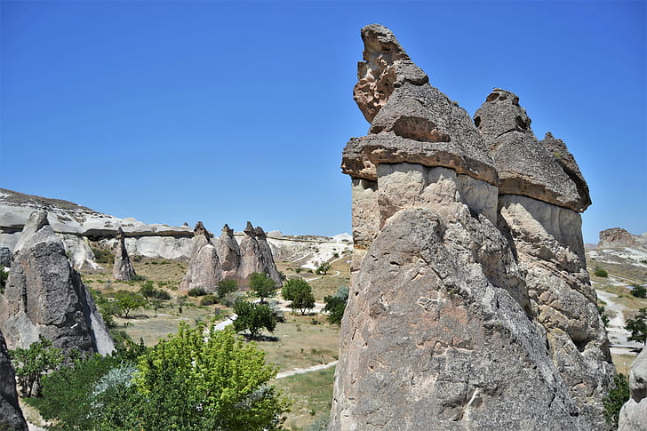 Cappadocia, rock, HD wallpaper
