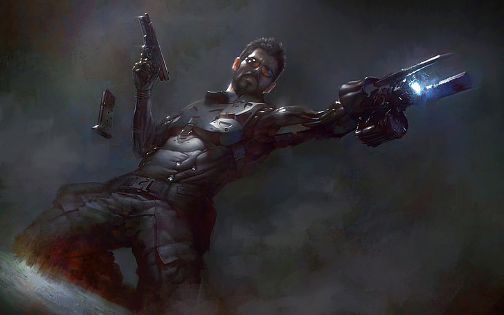 video game, Deus Ex, Deus Ex: Manusia Terbagi, Adam Jensen, Wallpaper HD