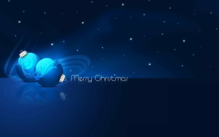Urlaub, Weihnachten, Blau, Dekoration, Frohe Weihnachten, Minimalist, Sterne, HD-Hintergrundbild