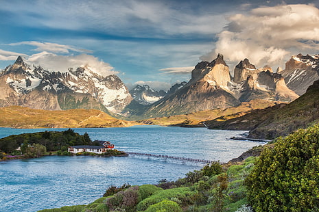 Chile, Patagônia, Chile, Patagônia, Torres del Paine, um parque nacional, HD papel de parede HD wallpaper