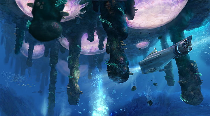 der Ozean, Insel, Kunst, Cyclops, Subnautica, Karalli, HD-Hintergrundbild