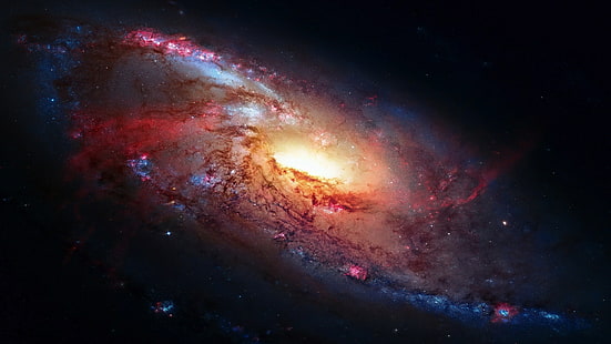galassia, galassia a spirale, universo, spazio, astronomia, Sfondo HD HD wallpaper
