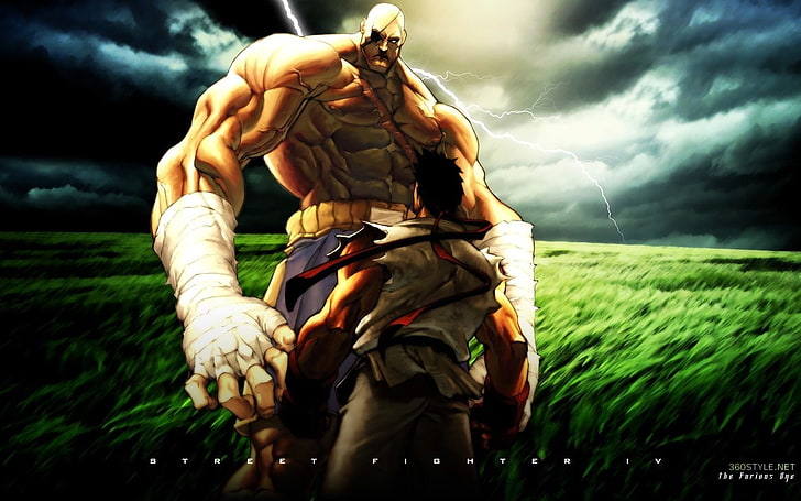 street fighter ryu sagat 1440x900 Videospiele Street Fighter HD Art, Straßenkämpfer, Ryu, HD-Hintergrundbild