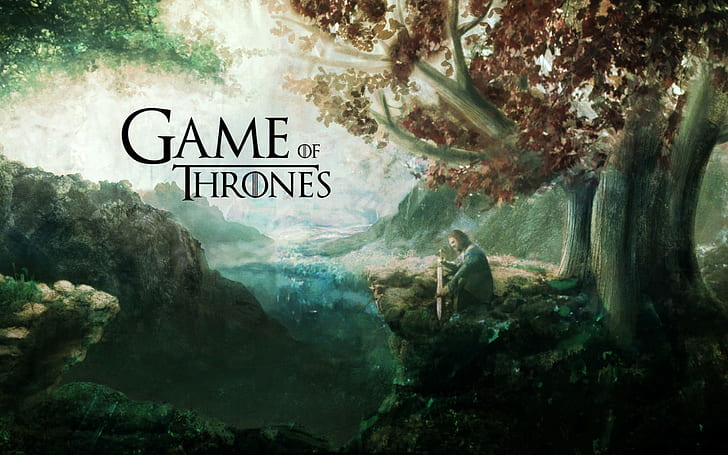 arte digital, Juego de tronos, Ned Stark, Fondo de pantalla HD