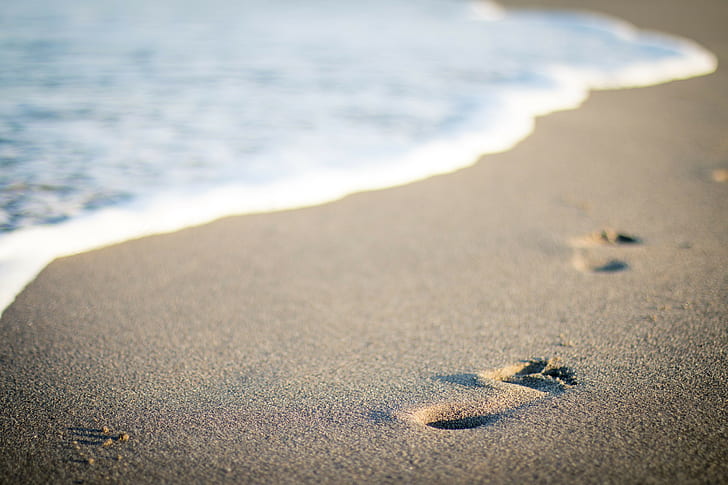 Пляж, соленая вода, песок, море, морская вода, ступени, летний отдых, HD обои