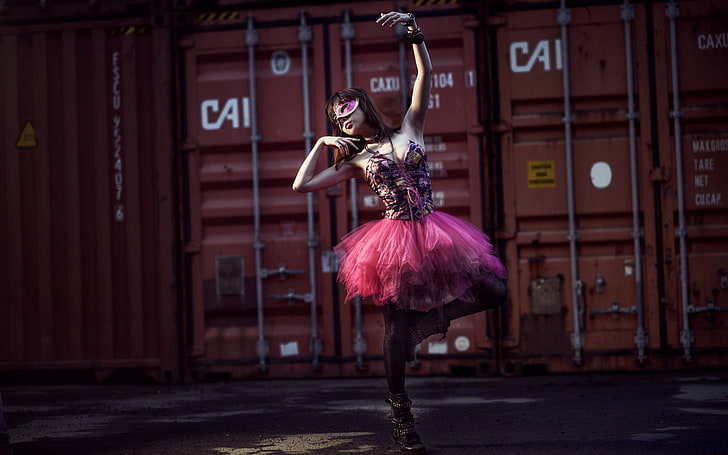 Frauen, Tänzerin, Container, Model, HD-Hintergrundbild