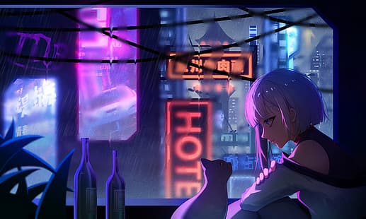 Cyberpunk: Edgerunners, Lucy (Cyberpunk: Edgerunners), anime kızlar, HD masaüstü duvar kağıdı HD wallpaper