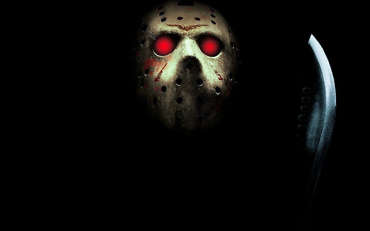 Movie, Friday The 13Th (2009), Friday the 13th, Jason Voorhees, Machete, Mask, Red Eyes, HD wallpaper