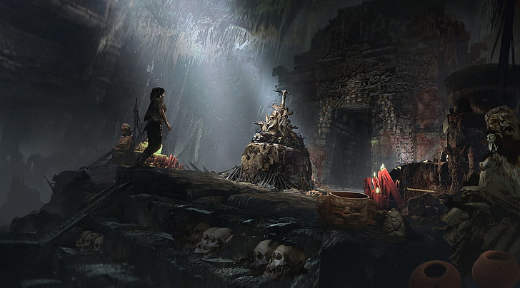 Schatten des Tomb Raiders, Tomb Raider 2018, Videospiele, Konzeptkunst, Tomb Raider, HD-Hintergrundbild