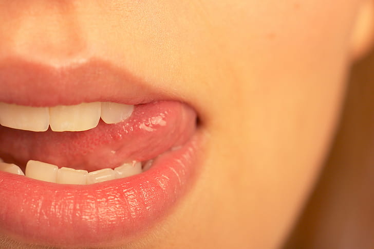 women, mouths, tongues, closeup, HD wallpaper
