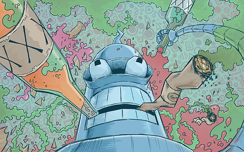 Bender of Futurama, Bender, Futurama, arte dos fãs, HD papel de parede HD wallpaper