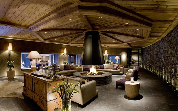 Superb Lounge Design, интерьер комнаты, мебель, диван, дизайн интерьера, HD обои