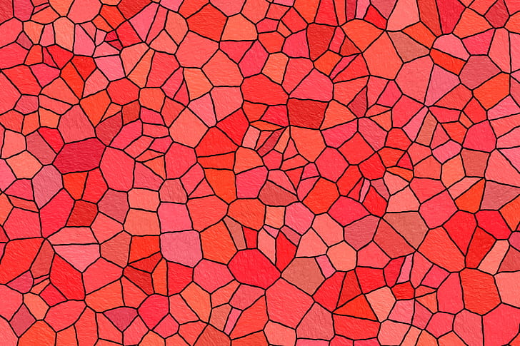 Abstrak, Warna, Berwarna-warni, Mosaik, Pola, Merah, Batu, Tekstur, Wallpaper HD