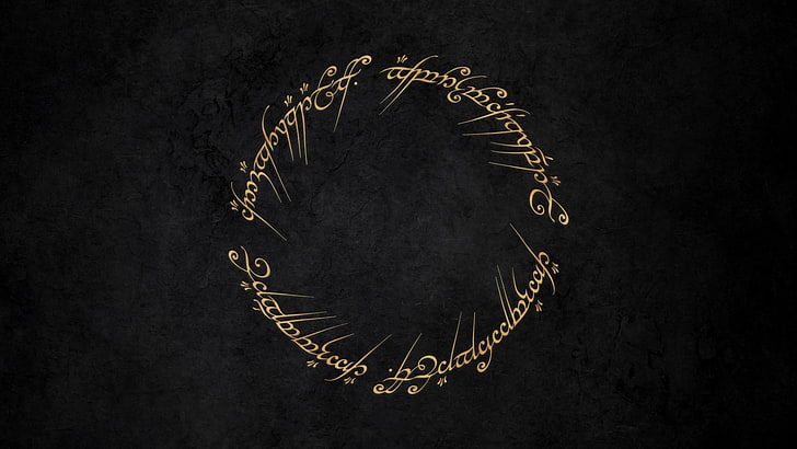 The One Ring, The Lord of the Rings, typography, HD wallpaper
