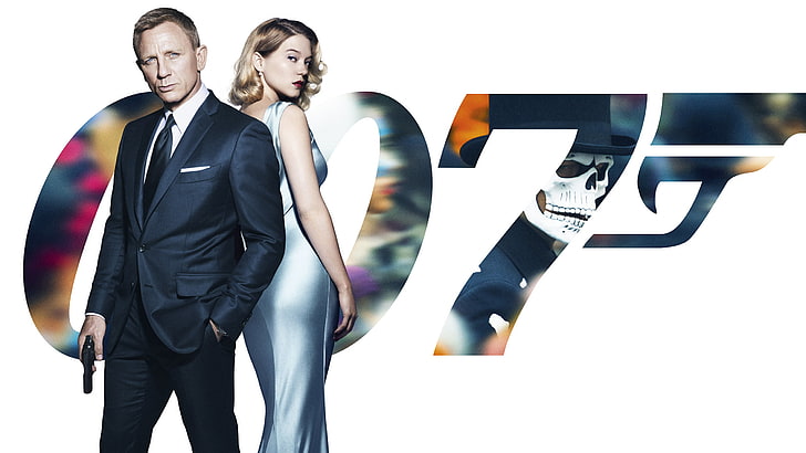 Агент 007 цифровые обои, пистолет, фон, платье, блондинка, костюм, агент, плакат, Джеймс Бонд, Дэниел Крейг, 007, в черном, Леа Сейду, 007: ДИАПАЗОН, СПЕКТР, Мадлен Суонн, HD обои