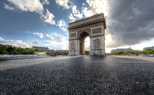 Arc De Triomphe, Paryż, Arch de Triomphe, Paryż, Europa, Francja, Paryż, iledefrance, hochefriedland, triomphe, champselysees, arcdutriomphe, Tapety HD HD wallpaper
