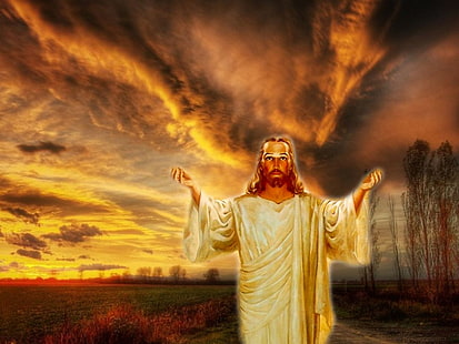 Cristo cristianesimo Gesù risorto Persone Altro Arte HD, Dio, nuvola, Campo, pasqua, cristianesimo, Cristo, Sfondo HD HD wallpaper