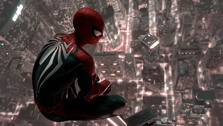 Nueva York, Juego, Peter Parker, Spider Man, PS4, Marvel's, Fondo de pantalla HD