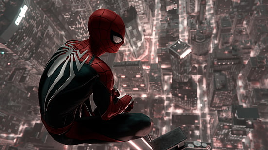 Nueva York, Juego, Peter Parker, Spider Man, PS4, Marvel's, Fondo de pantalla HD HD wallpaper