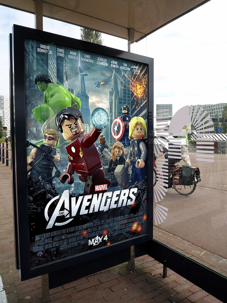 Marvel Avengers poster, Marvel Cinematic Universe, The Avengers, Hulk, Thor, Captain America, Iron Man, Hawkeye, Black Widow, Nick Fury, HD wallpaper