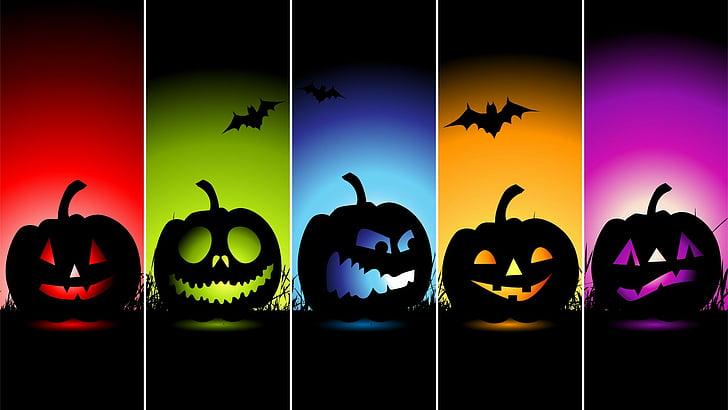 halloween, jack o lantern, funny, pumpkin, graphics, graphic design, lantern, calabaza, grimace, HD wallpaper